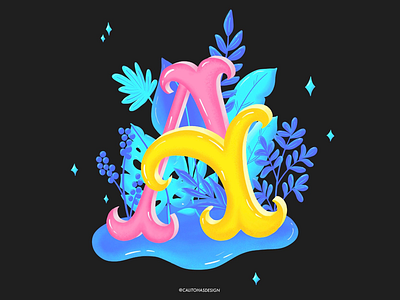 ~ Letter A 36 days of type 36days 36daysoftype create design first day graphic design illustration ipad pro letter a lettering procreate tipography