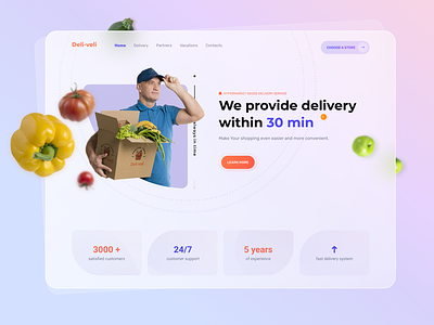 Delivery service hero section