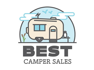 Best Camper Sales Logo Concept A camper logo rv