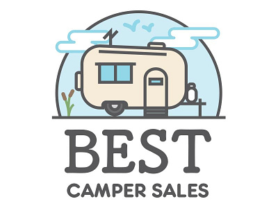 Best Camper Sales Logo Concept B camper logo rv