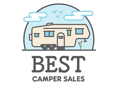 Best Camper Sales Logo camper logo rv