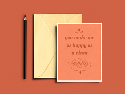 ‘Happy as a Clam’ Stationary