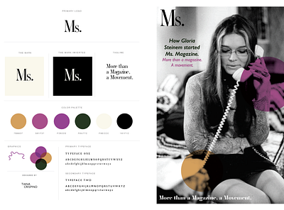 Ms. Magazine Rebrand brand design branding editorial design editorial illustration editorial layout magazine cover magazine design magazine illustration magazine layout publication design