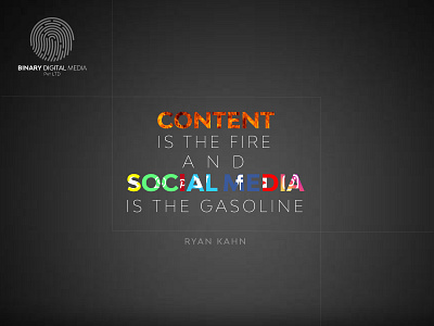 CONTENT IS THE FIRE AND SOCIAL MEDIA IS THE GASOLINE binarymedia.pk branding branding agency creative digitalmarketing digitalpakistan marketingstrategy socialmedia socialmediamarketing website