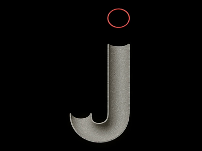 36 '19: J 36days j 36daysoftype 3d b3d ball blender letter loop physics sphere type typography