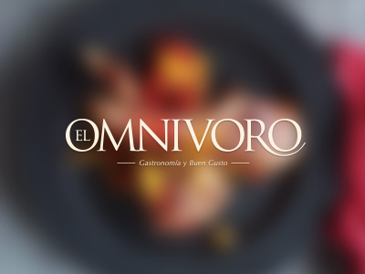 Omnivoro branding classy culinary elegant font food identity logo restaurant serif trajan typography