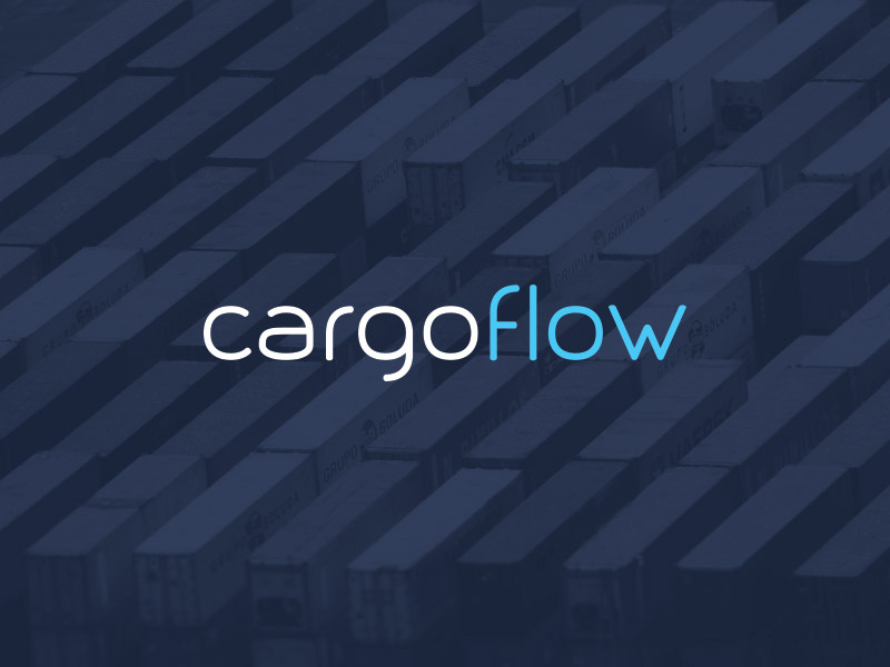 Cargoflow logistics tech flow startup modern sans serif font typography corporate identity logo branding