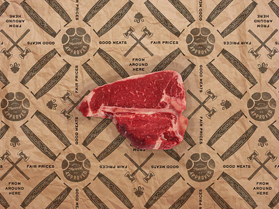 Butcher Paper For The Woolley Market branding butcher paper market meat steak