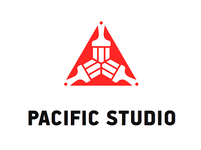 From the Graveyard - Pacific Studio logo paintbrush pattern symmetry triangle