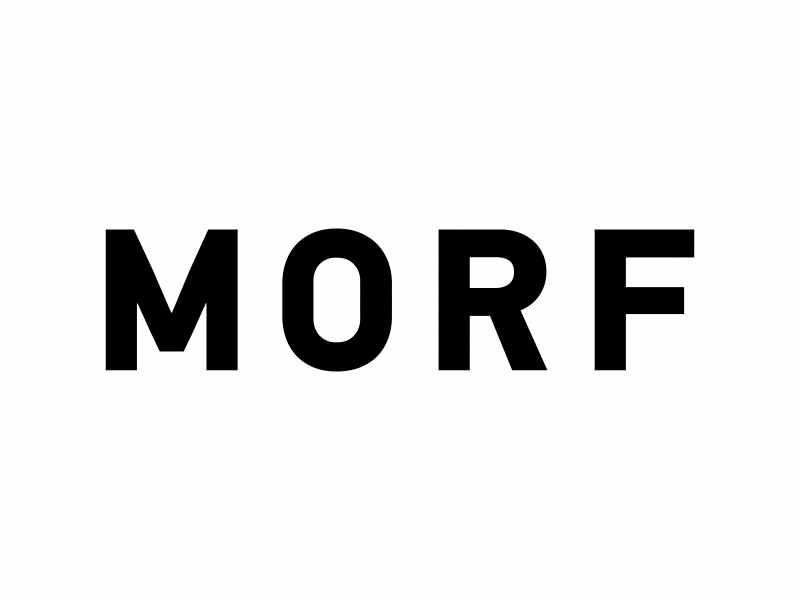 Morf Studio "Logo" animation gif logotype type