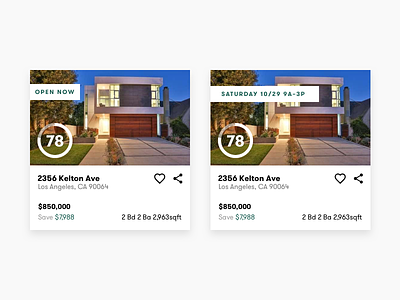 Property Cards cards typography ui