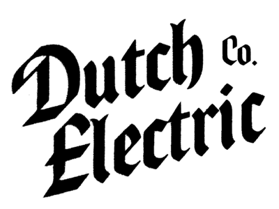Dutch Electric Co. german logo pa dutch script