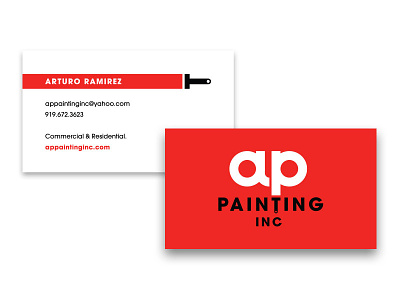 AP Painting Business Cards branding business cards international painting