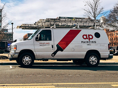 AP Painting Van branding van vehicle vinyl