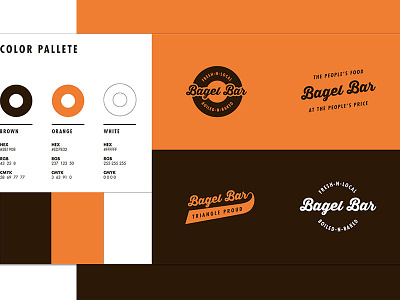 Bagel Bar Style Guide logo style guide wordmark
