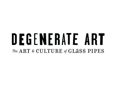 Degenerate Art Logo degenerateart documentary glassblowing logo pipemaking