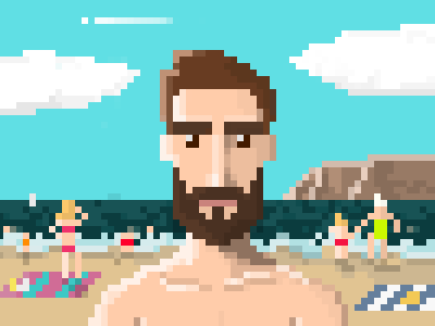 Pixels 'n' beach