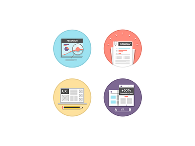 Icons conversion rate cro design growth research road map testing ux