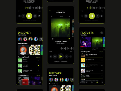 Lime - Music Streaming App - XD Daily Creative Challenge adobe adobexd app dailycreativechallenge dailyui dailyxd dcc design graphic design lime music music streaming ui ux xd xddailycreativechallenge