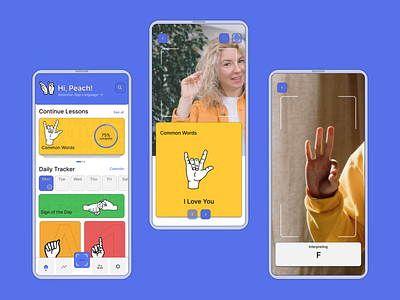 Sign Language Learning App - AR Concept