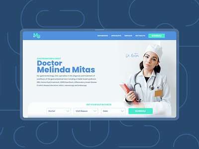 Mitas Medical Group - Creative Challenge - Doctor's Website adobe dailyui design graphic design illustration landing page logo ui website wip