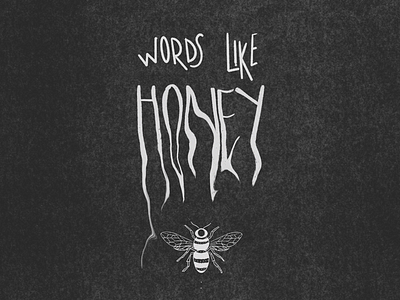 honey design illustration procreate sketch wording
