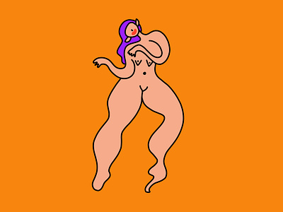 Body Energy Girl 04 animation branding design illustrator minimal