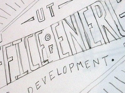 Sketch for OED logo