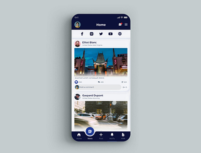 News Screen Social App app app ui app ui ux design design ui design uiux minimal mobile app mobile app design mobile design mobile interface mobile ui social app ui design ui ux uiux