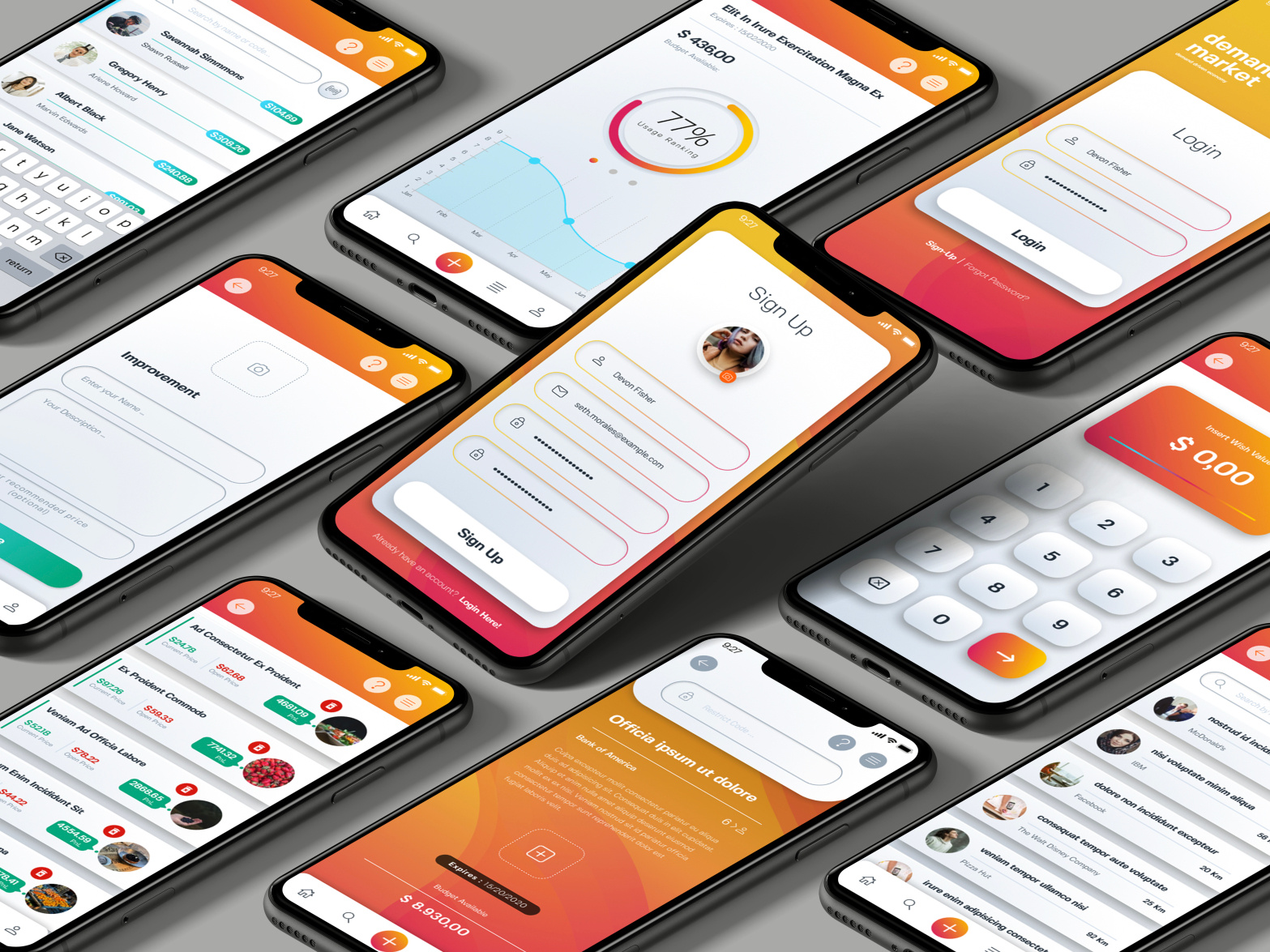 Survey App UI Design by Marcelo Motta on Dribbble