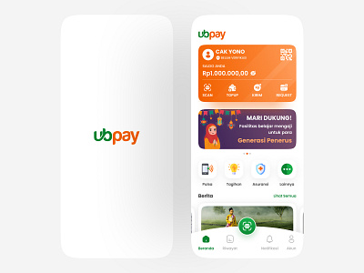 Redesign UBPay Mobile App asurance bank banking app clean exchange finance financial fintech mobile money payment payment app profile sent service transaction transfer wallet withdraw