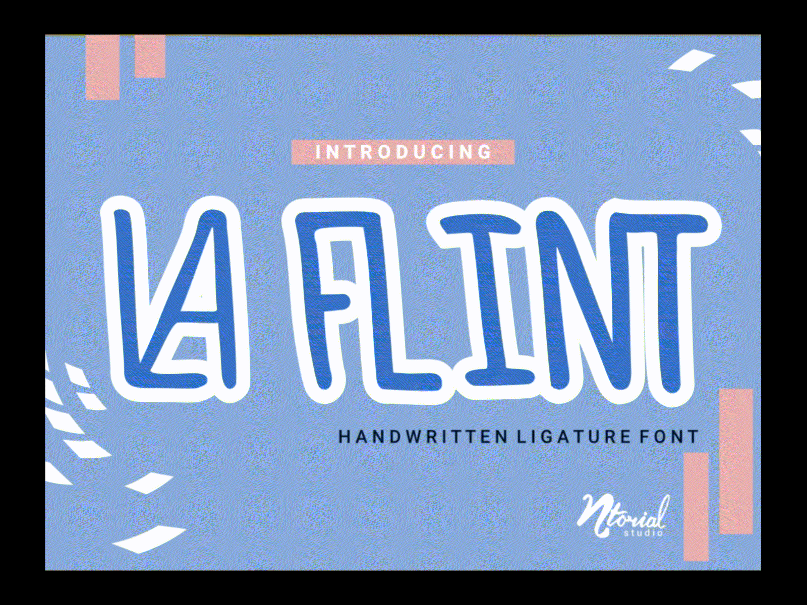 La Flint Font - Handwritten Ligature Font design display font font font awesome font design handwritten font sans font signature font typography