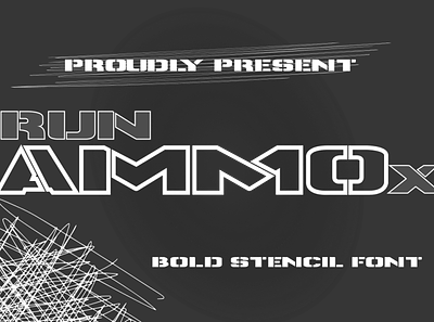 Runammox Font army font bold font display fonr logo font modern font sport font stencil font typeface typography