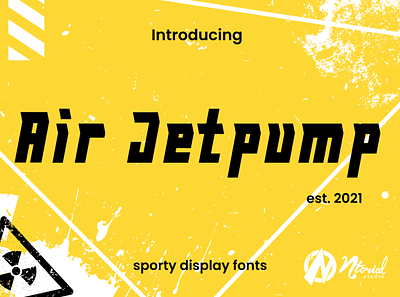 Air Jetpump Font calligraphy design font display font energic font font awesome logo font sport font typface