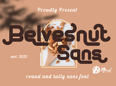 Belvesnut Sans Font brand font display font elegant font logo font ntorial studio font round font sans font script font serif font typeface typography vintage font