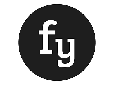 logo.fy black and white clean logo minimalist