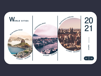 World Cities clean landing page minimal minimalist travel webdesign website world