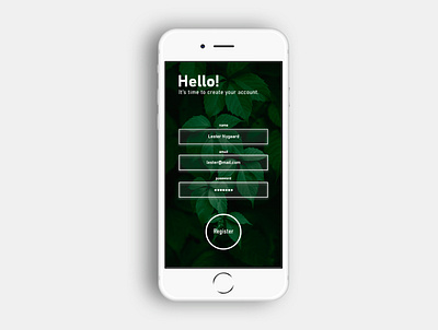 Sign Up Screen app clean concept design minimal mobile signup ui ux