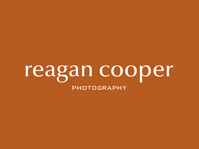 Reagan Cooper Photography Logo branding design illustration logo
