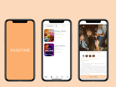 Passtime Event App