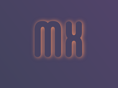 MX branding design logo minimal mood typography