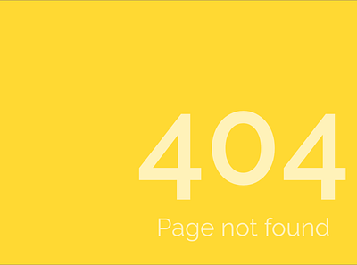 Error 404 design error 404 error page minimal ui yellow