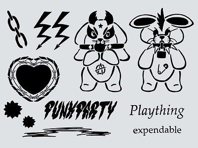 PUNKPARTY Stencil Designs