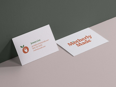 MotherlyMade Business Cards baby brand businesscard mother organic