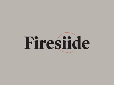 Firesiide Wordmark brand imperfect logo name serif shape