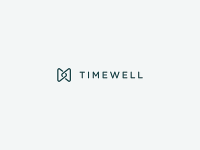TimeWell Brand brand brand identity icon logo minimal