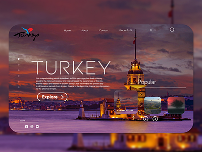 Travel Web Design - 3 adobexd design travel travelling ui ux web webdesign website