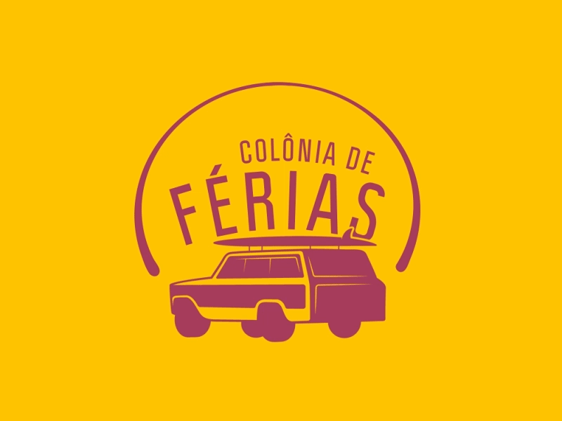 Colônia de Férias animation logo motion graphics off