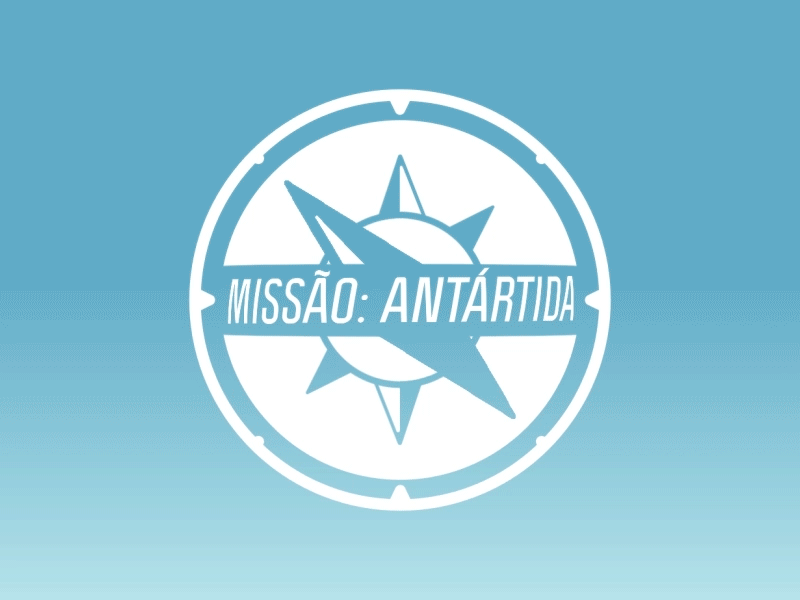 Missão Antártida animation logo motion graphics off