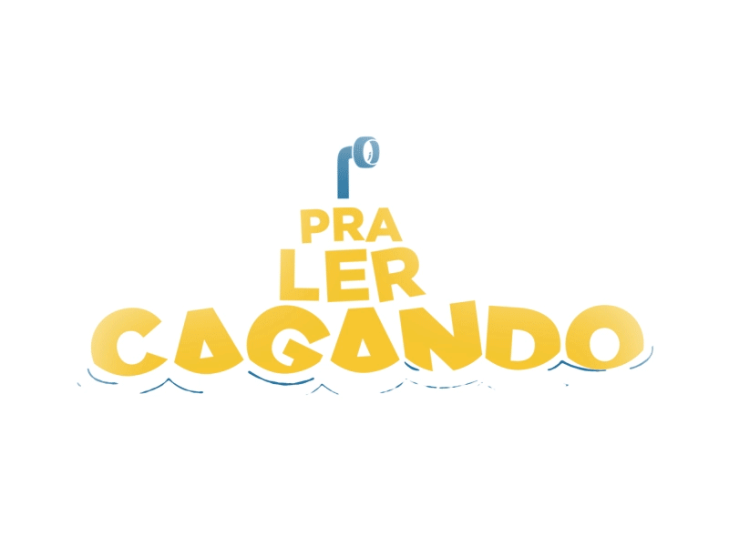 Pra Ler Cagando animation logo motion graphics